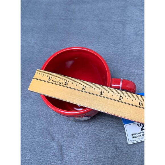 Disney Hallmark Mickey & Minnie Mouse Red Ceramic Mug Dishwasher & Microwave Saf - Picture 7 of 9